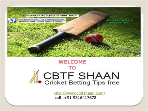 cricket betting tips free shaan